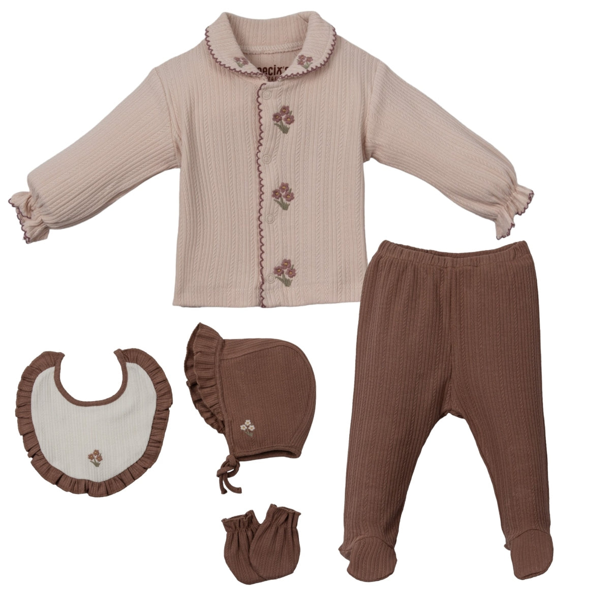 Light knitted 5pc welcome set