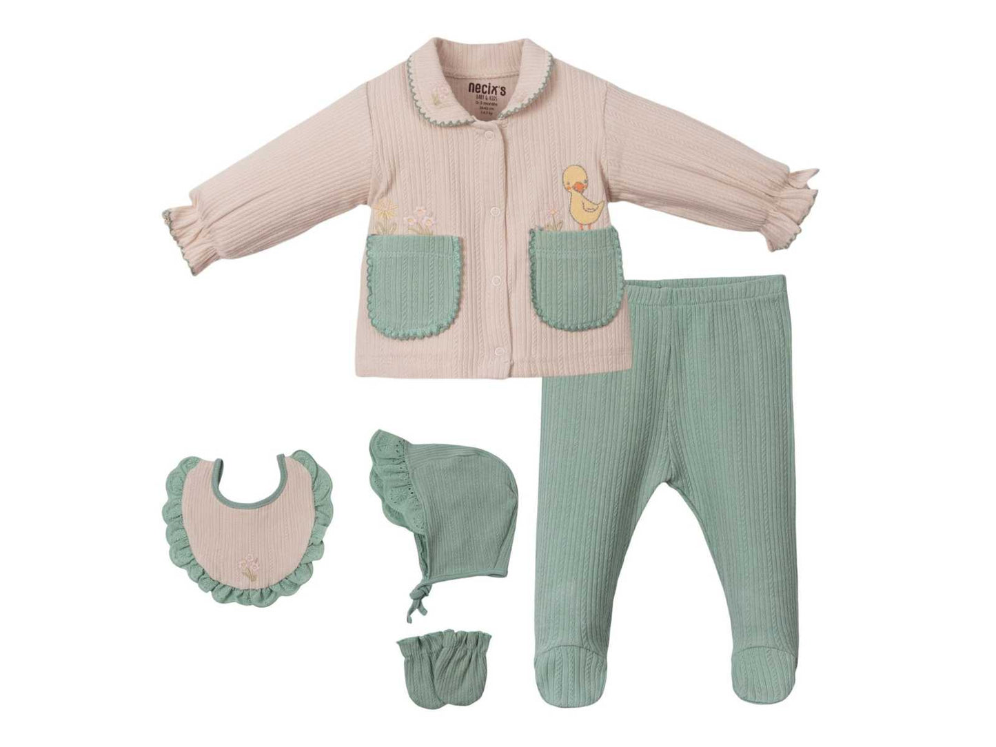 Light knitted 5pc welcome set