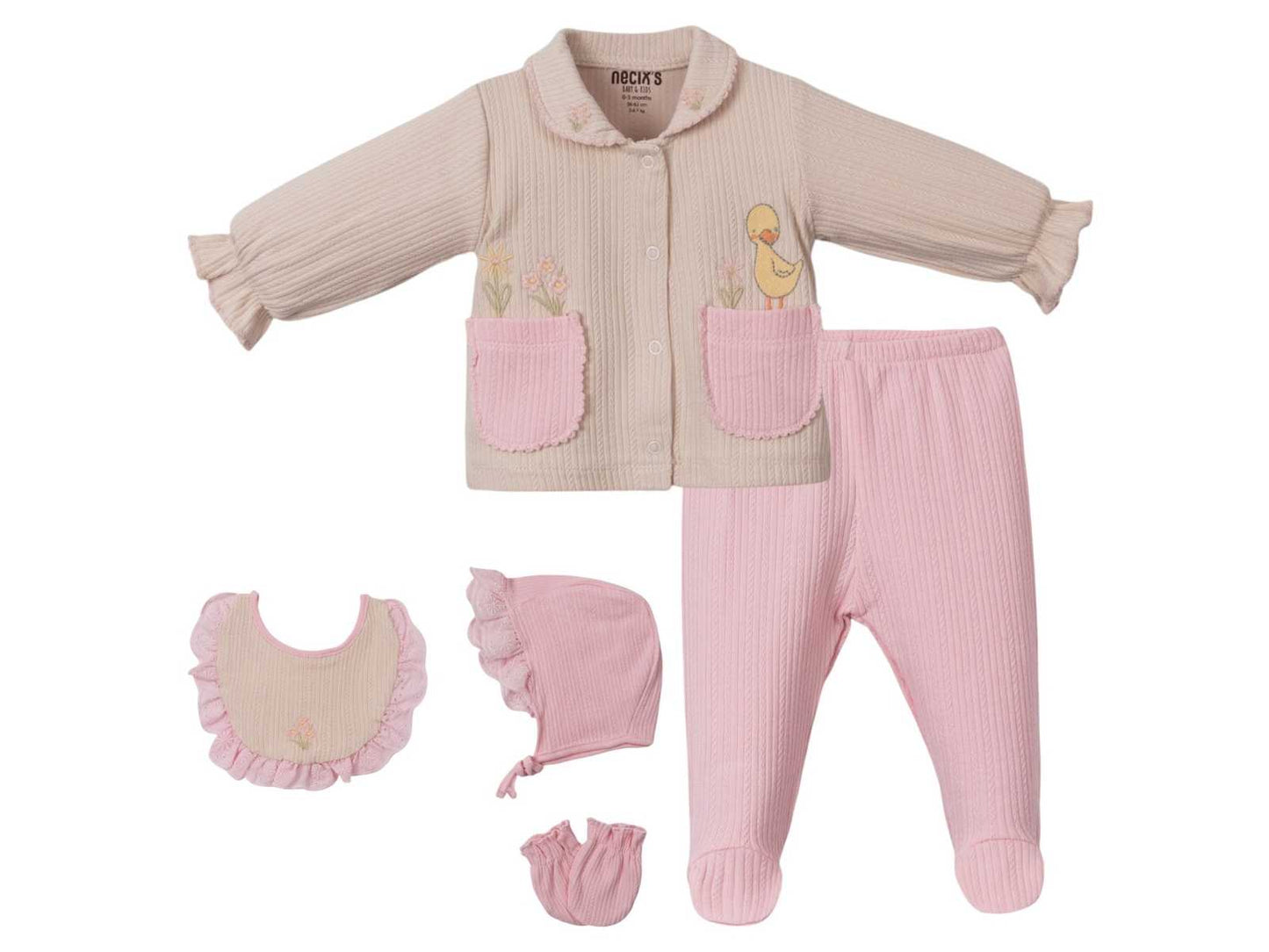 Light knitted 5pc welcome set