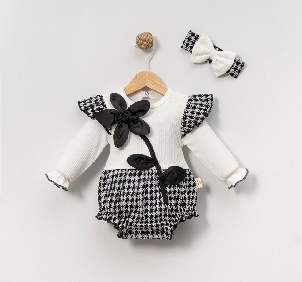 2PC FLOWER BODYSUIT SET