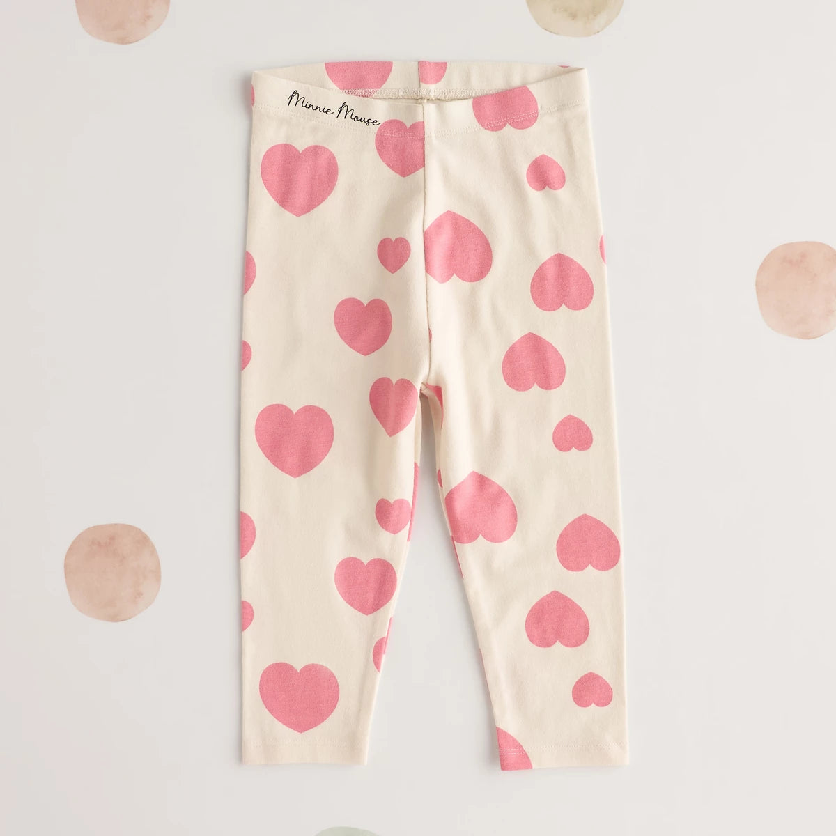 MAX-Minnie Mouse Print T-shirt and Leggings Set
