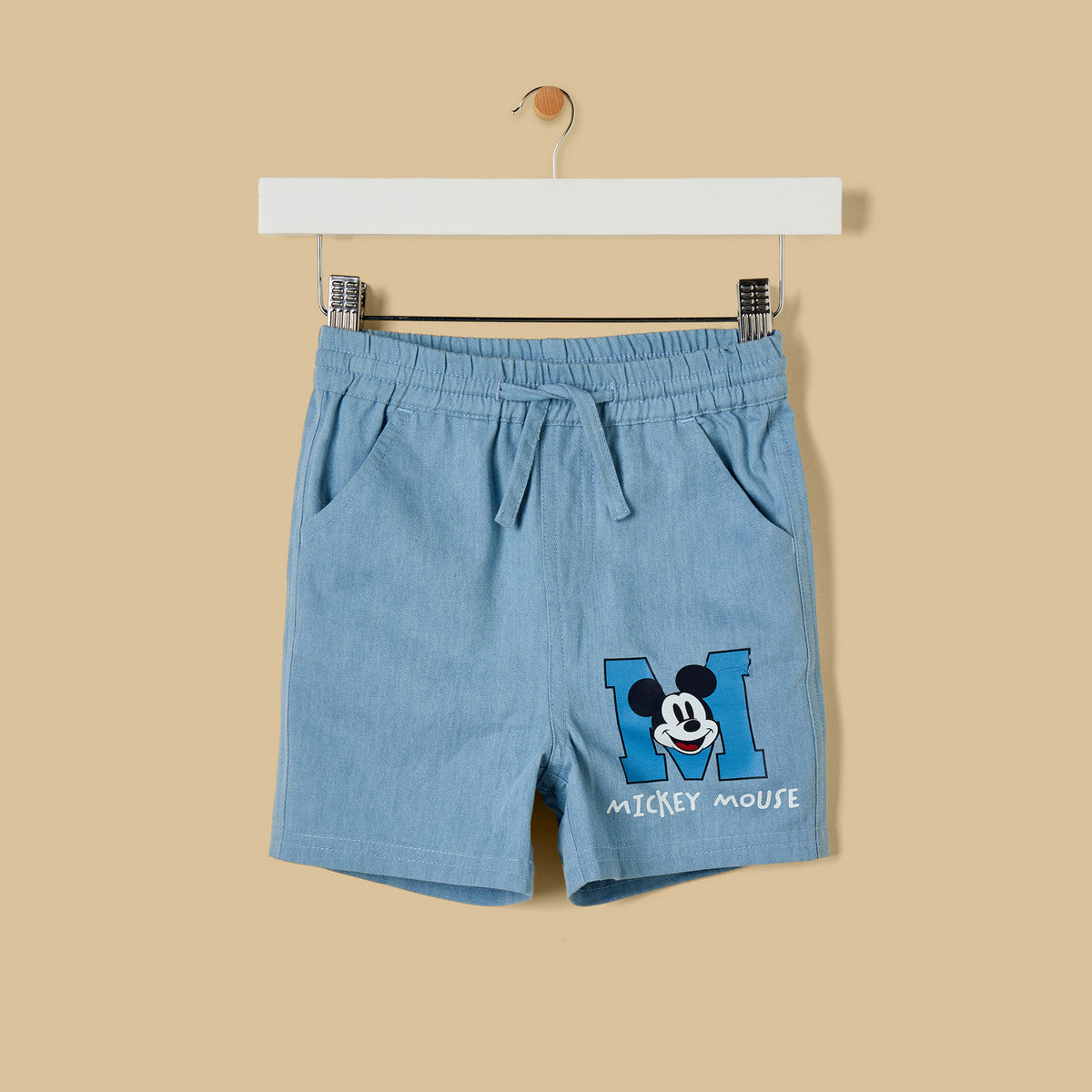 MAX-Mickey Mouse Print Shirt and Shorts Set