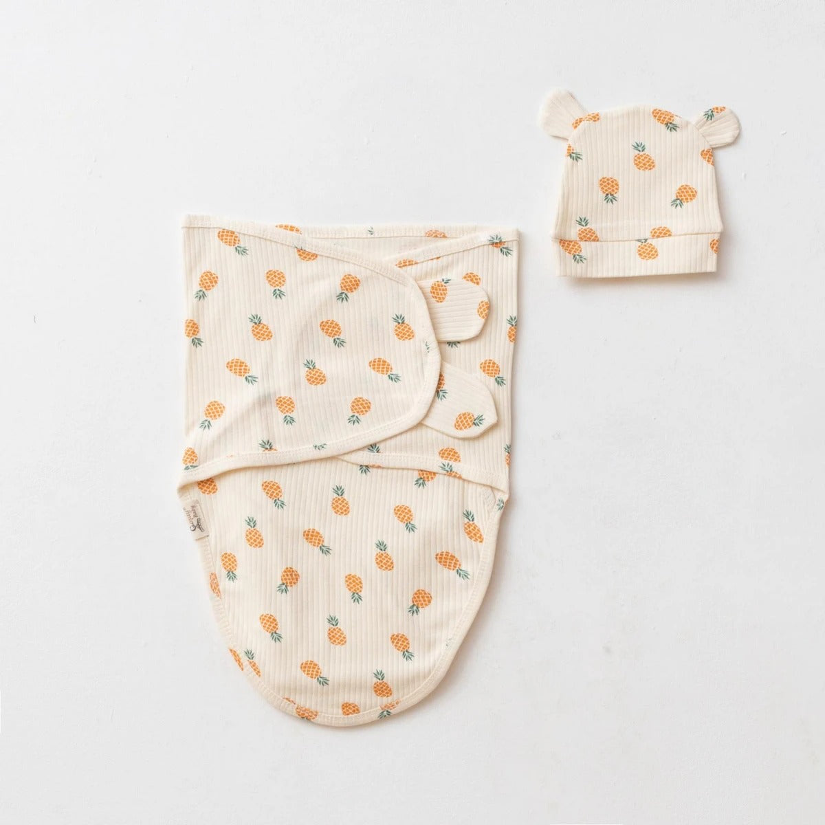 RIBBED - SWADDLE WITH MATCHING CAP