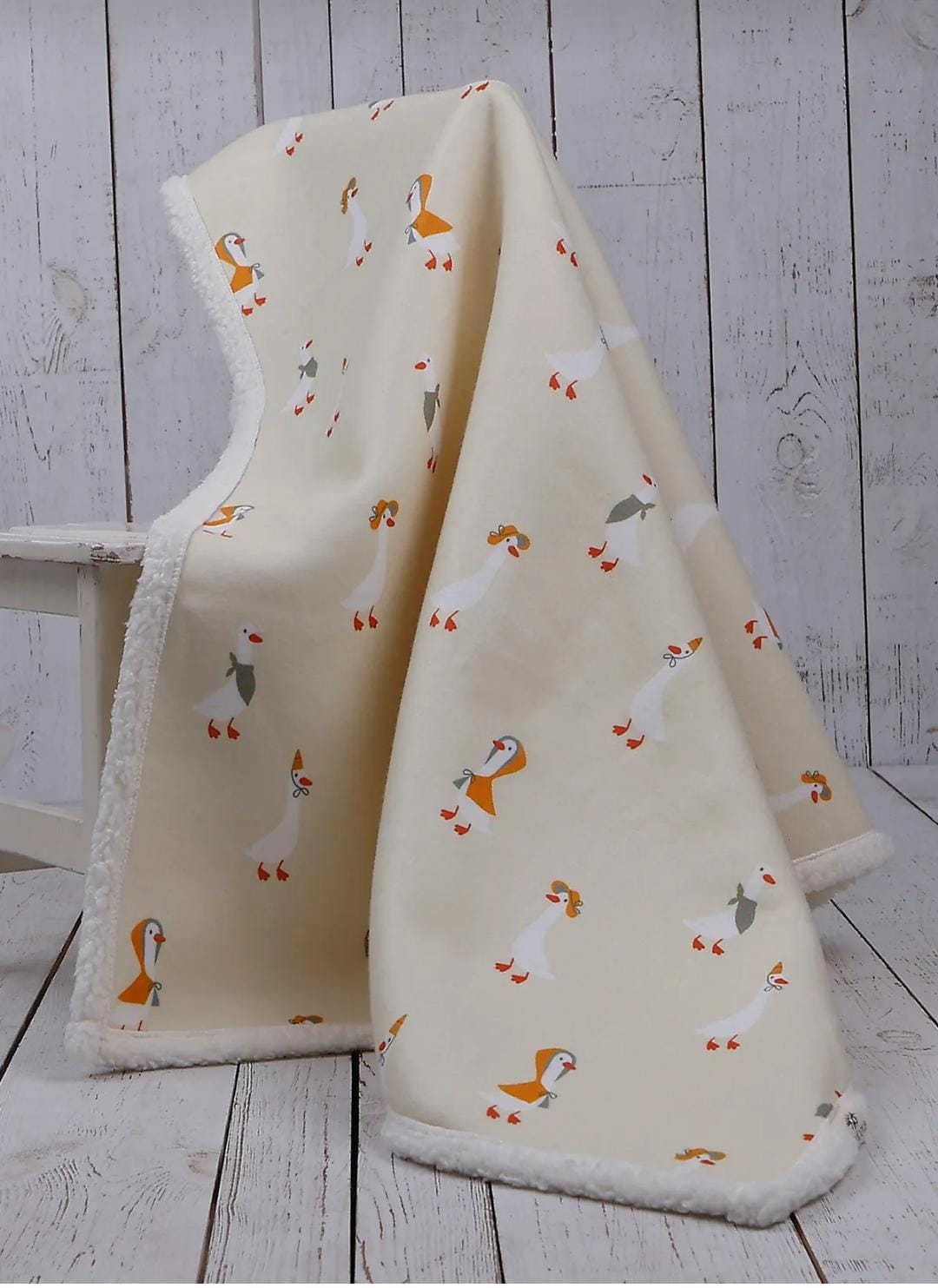 DOUBLE SIDED SHERPA - baby blanket