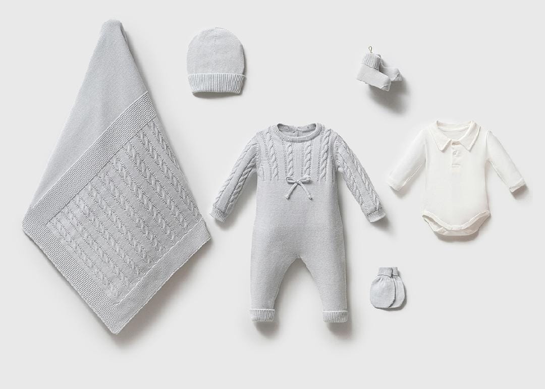 BASIC BOW premium knitted welcome set