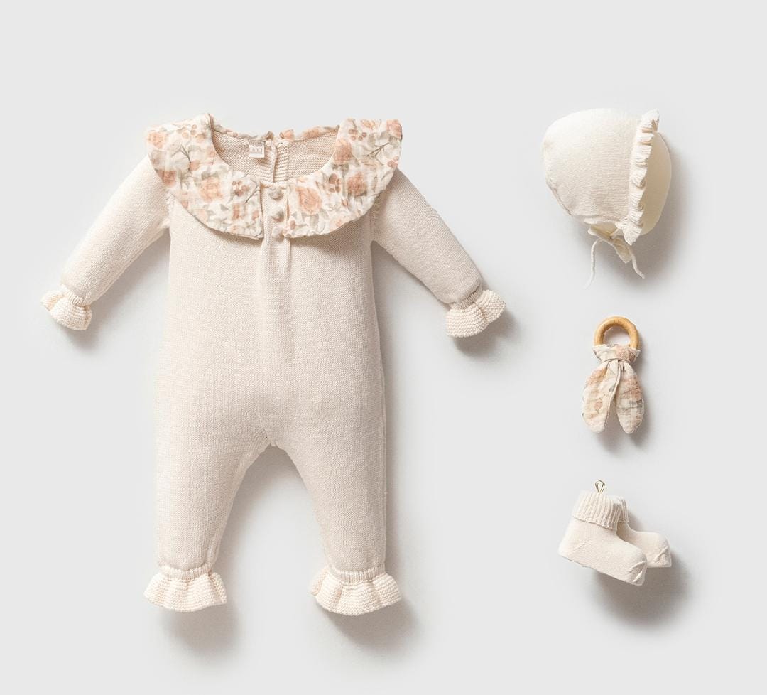 PRINTED LACE premium knitted welcome set