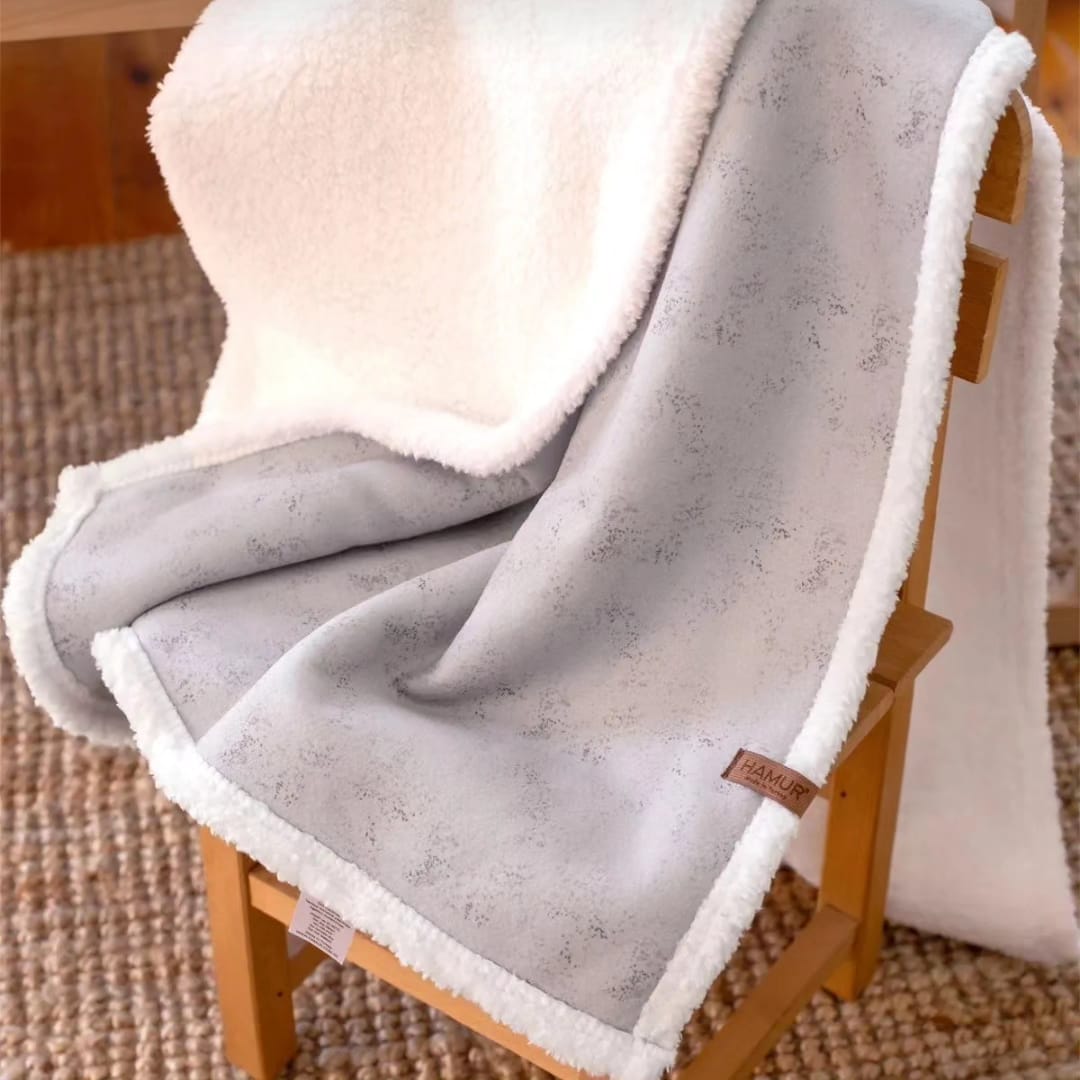 DOUBLE SIDED SHERPA - baby blanket