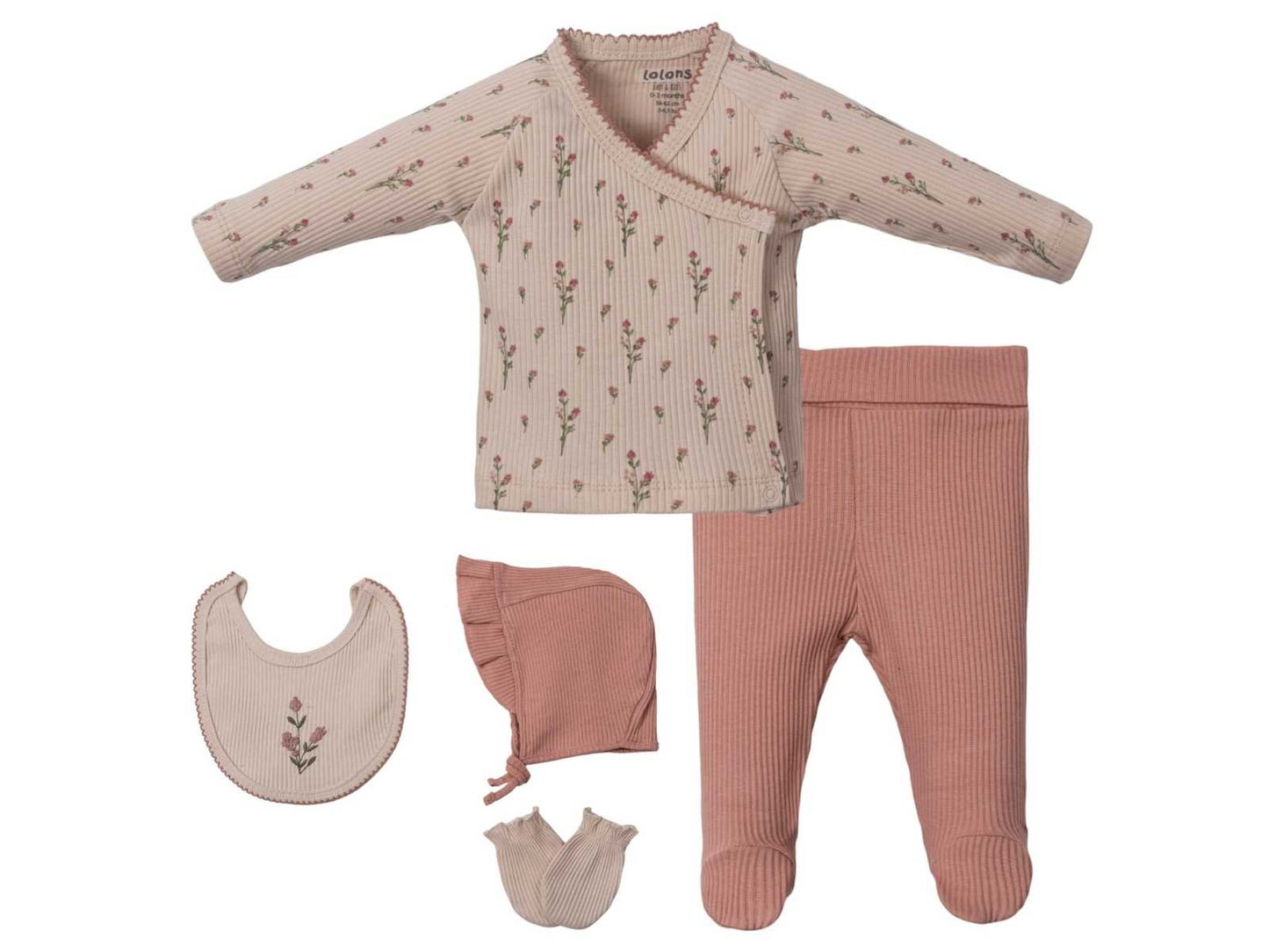 Light knitted 5pc welcome set