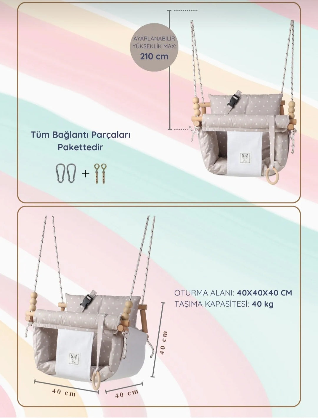 BABY WOODEN SWING