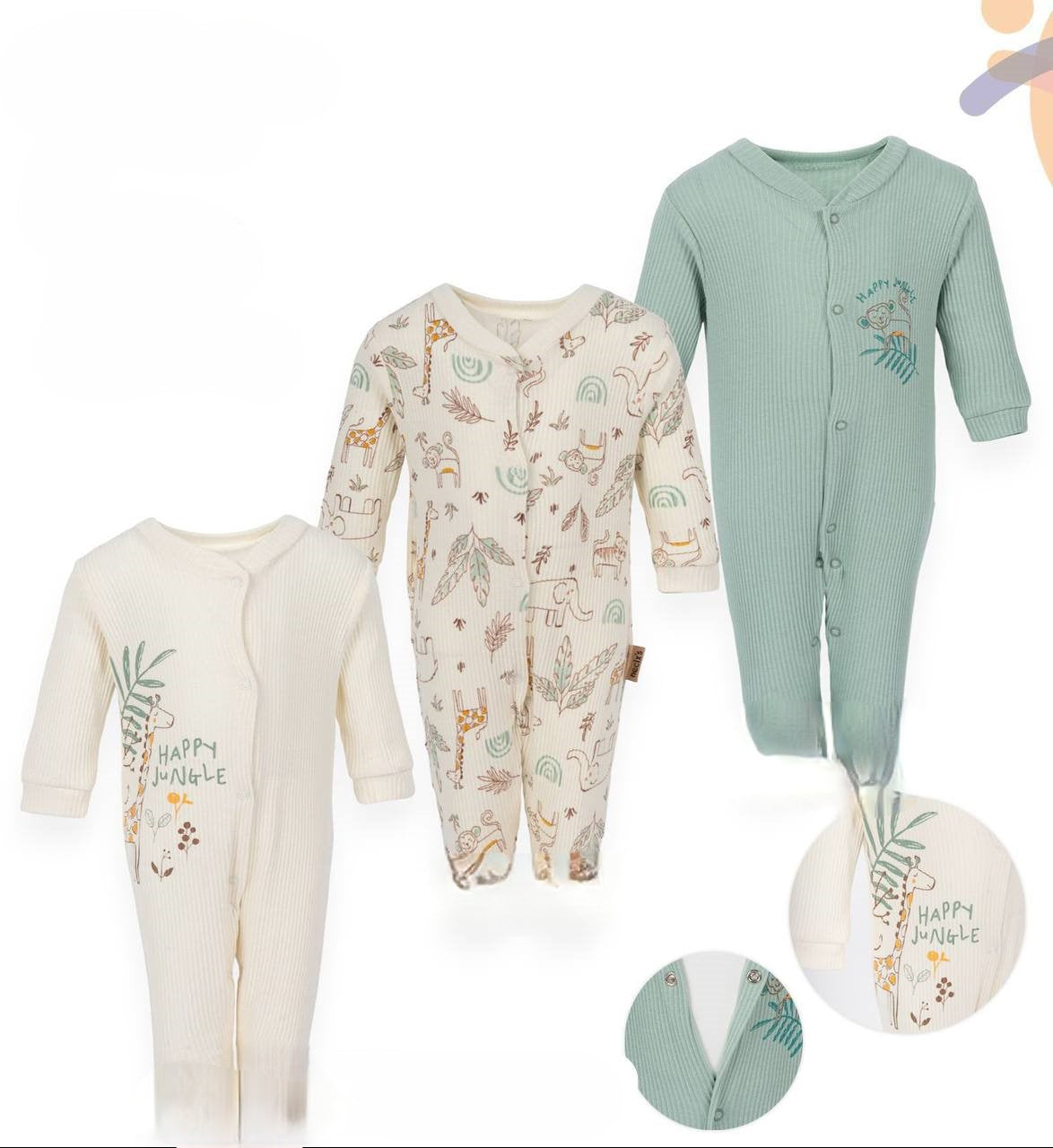 BEST-SELLING RIBBED - romper pack