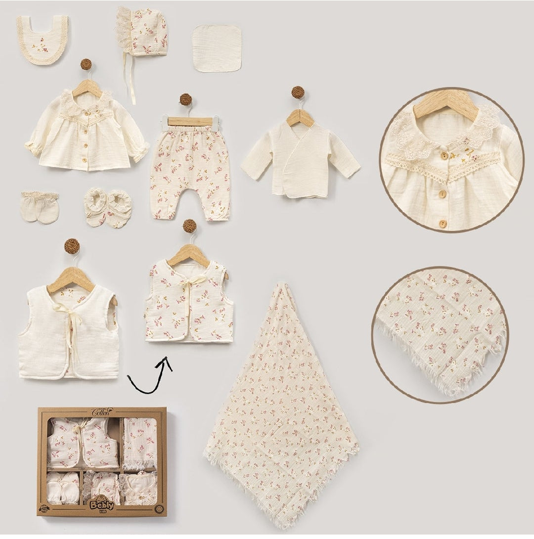 FLORAL - PREMIUM MUSLIN WELCOME SET