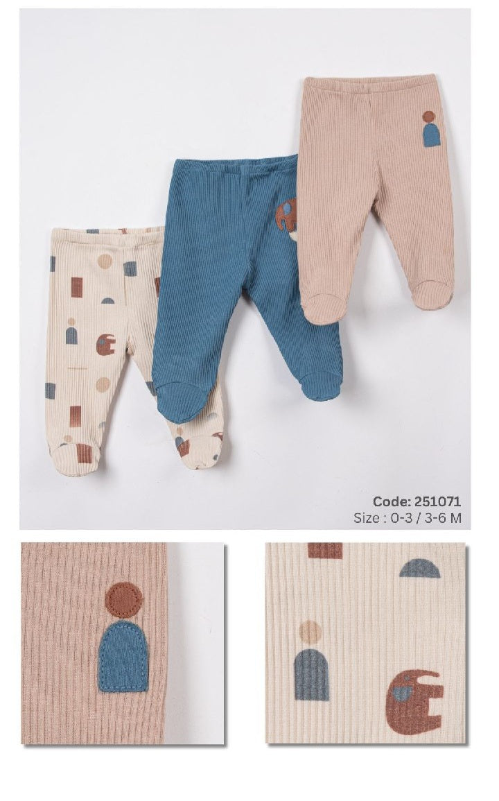 PACK OF THREE SETS - Ribbed