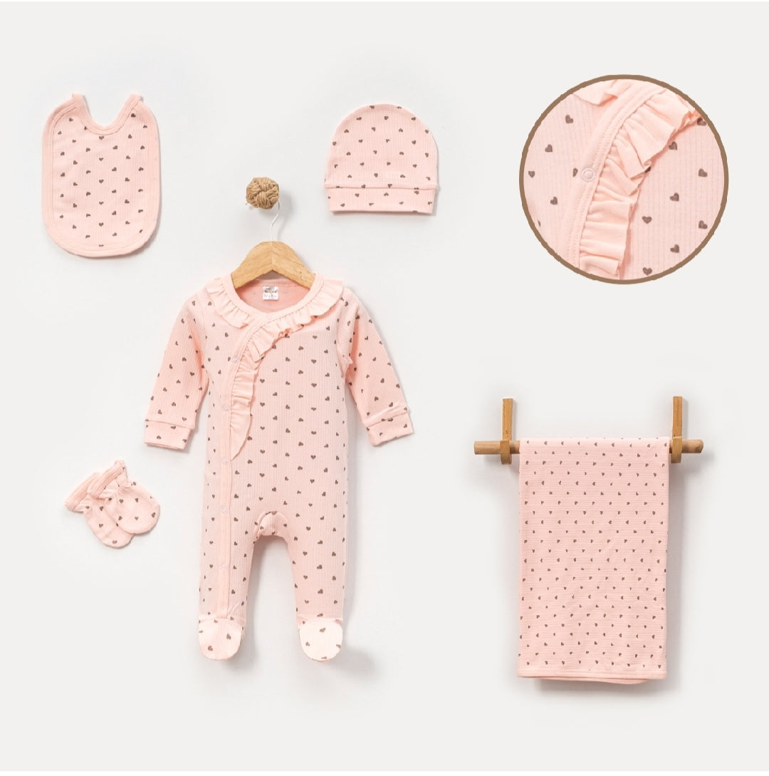 Light knitted 5pc welcome set