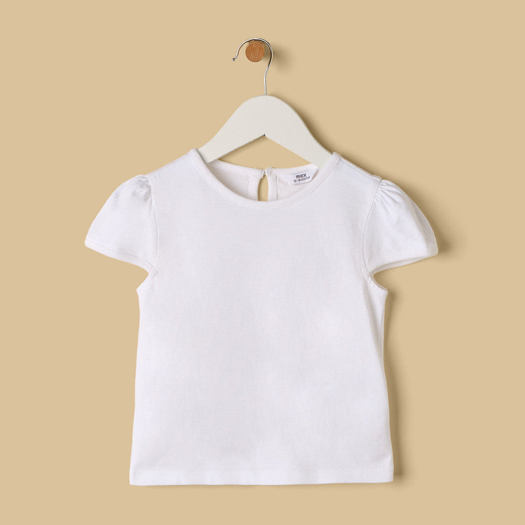 MAX-Embroidered Dungaree and T-shirt Set