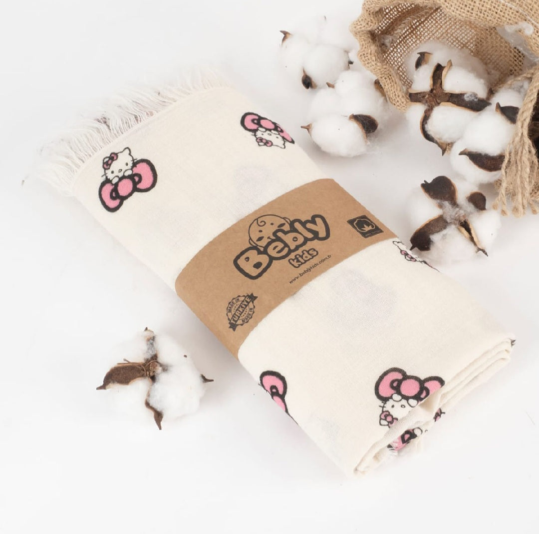 HELLO KITTY MUSLIN BLANKET
