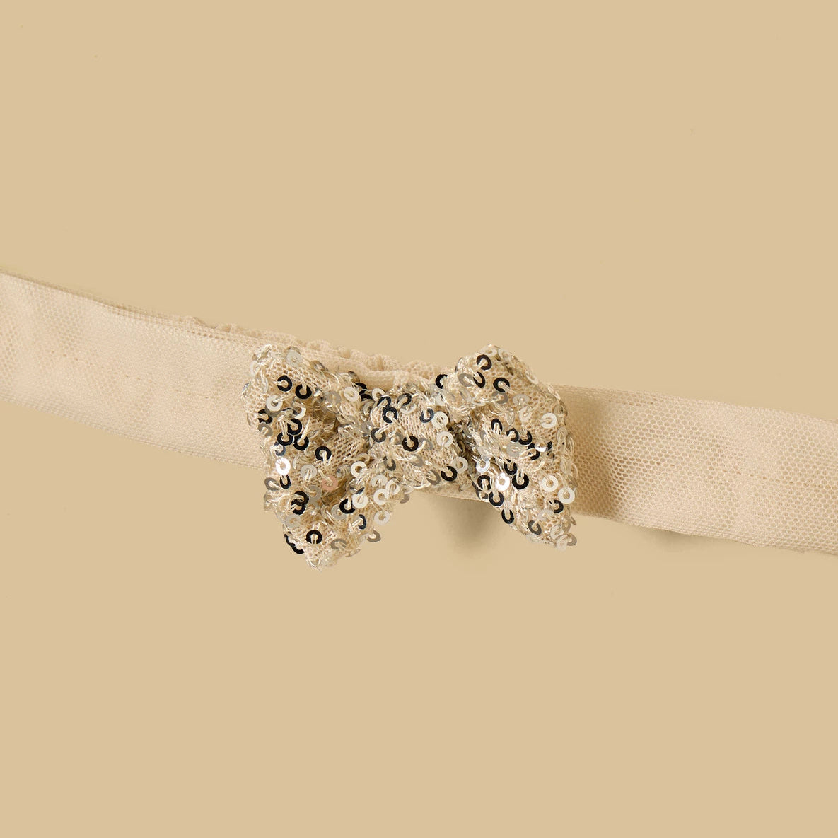 MAX-Sequin Embellished Sleeveless Dress with Hairband