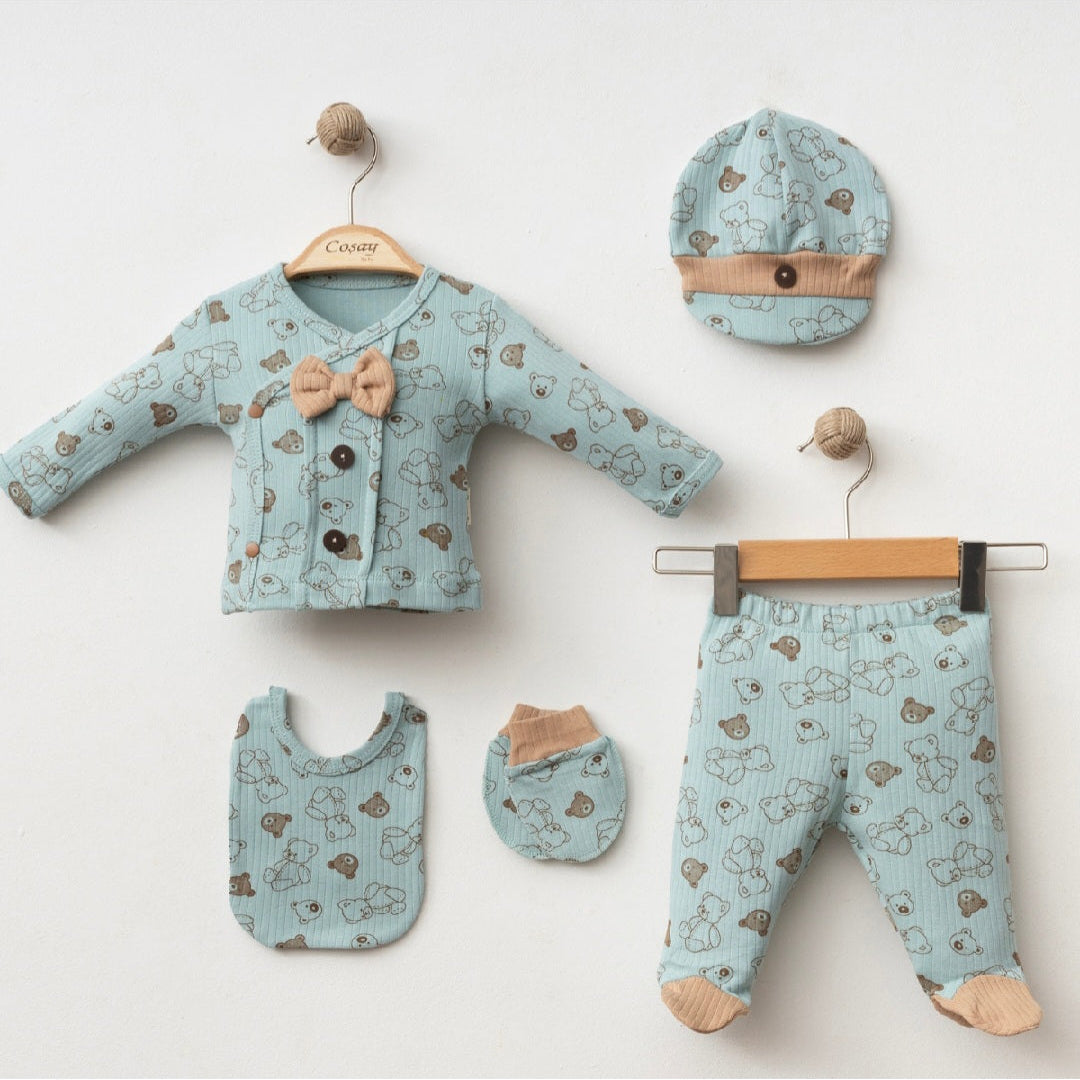 Light knitted 5pc welcome set