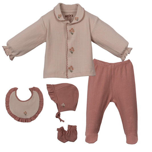 Light knitted 5pc welcome set