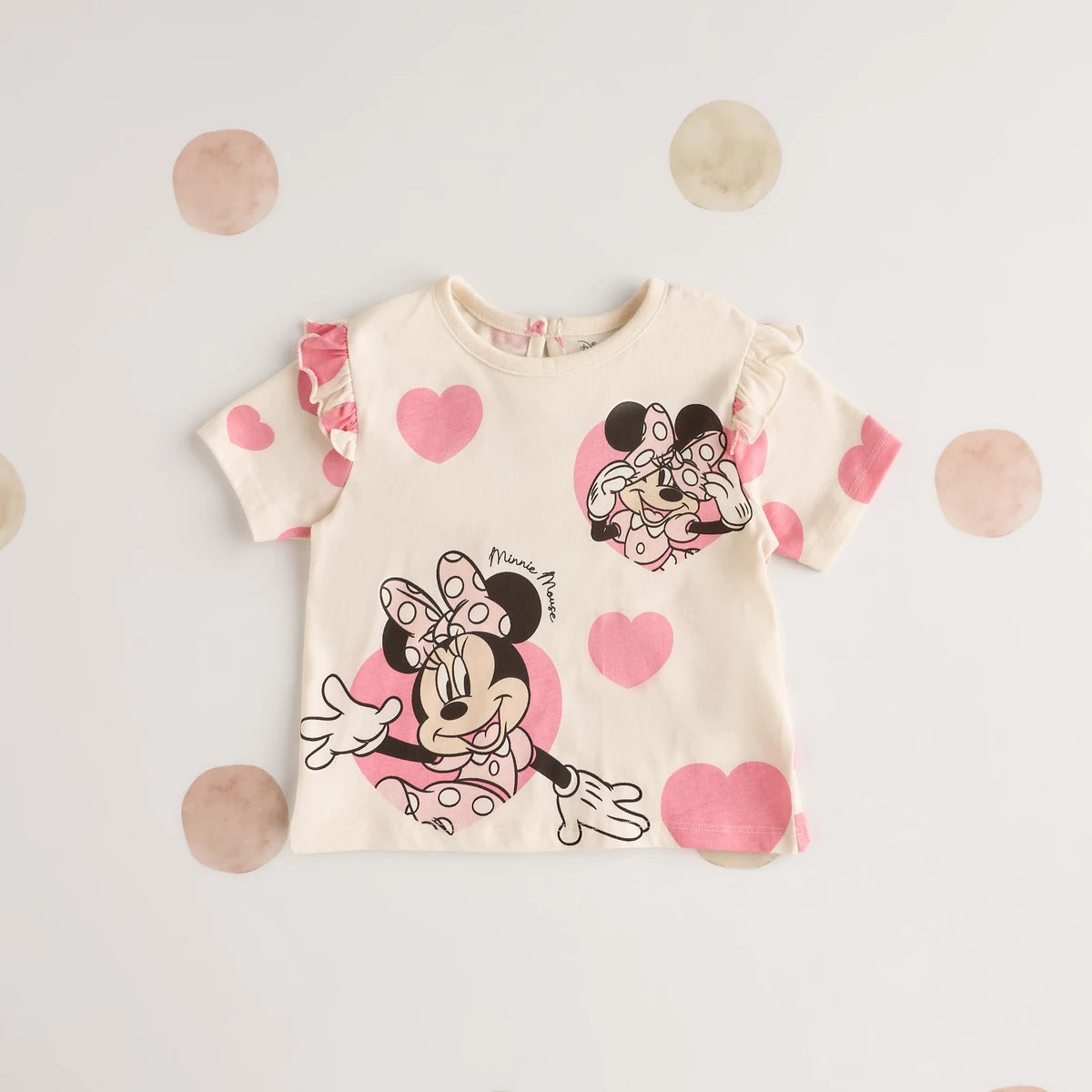 MAX-Minnie Mouse Print T-shirt and Leggings Set