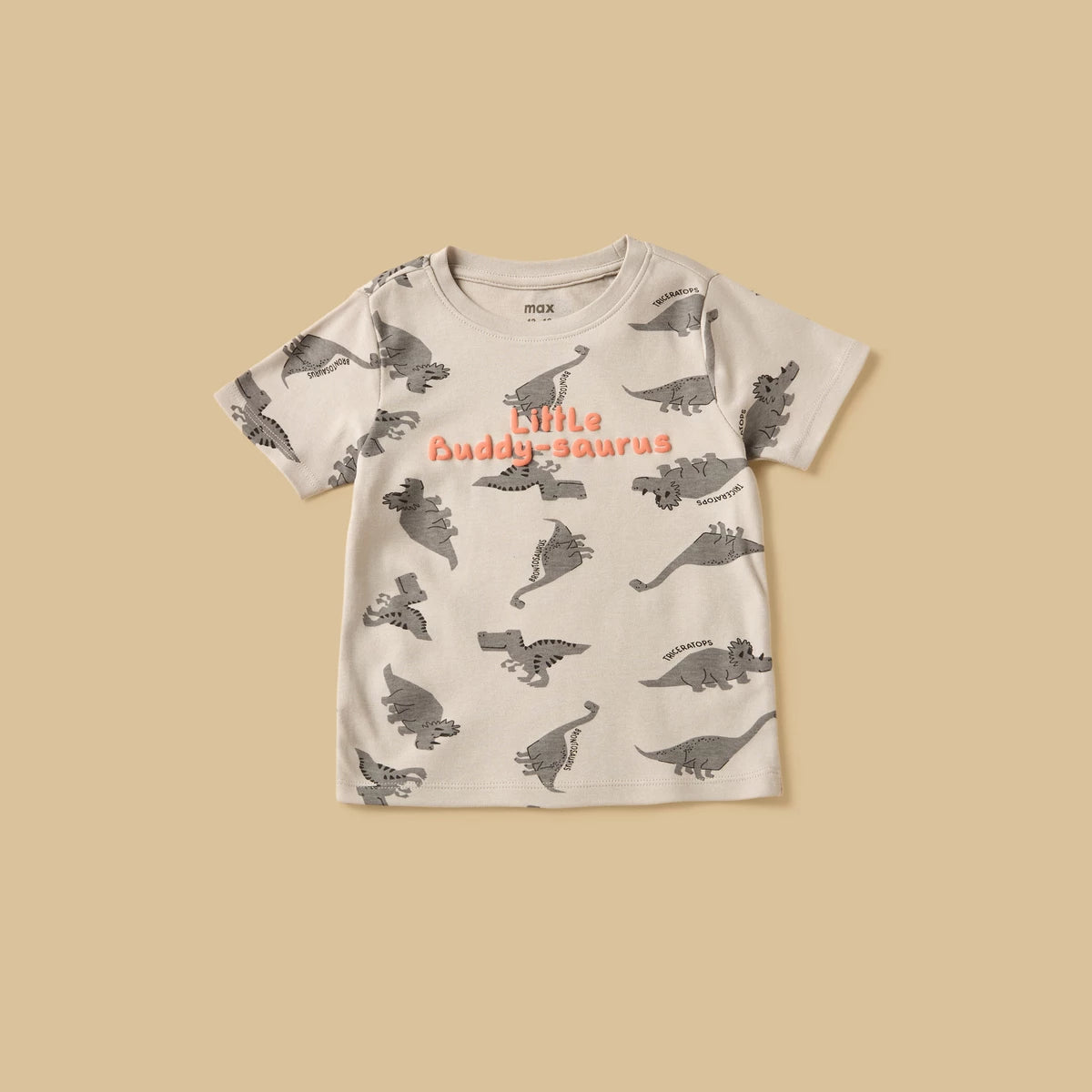 MAX-Pack of 2 - Dinosaur Print Cotton Pyjama Set