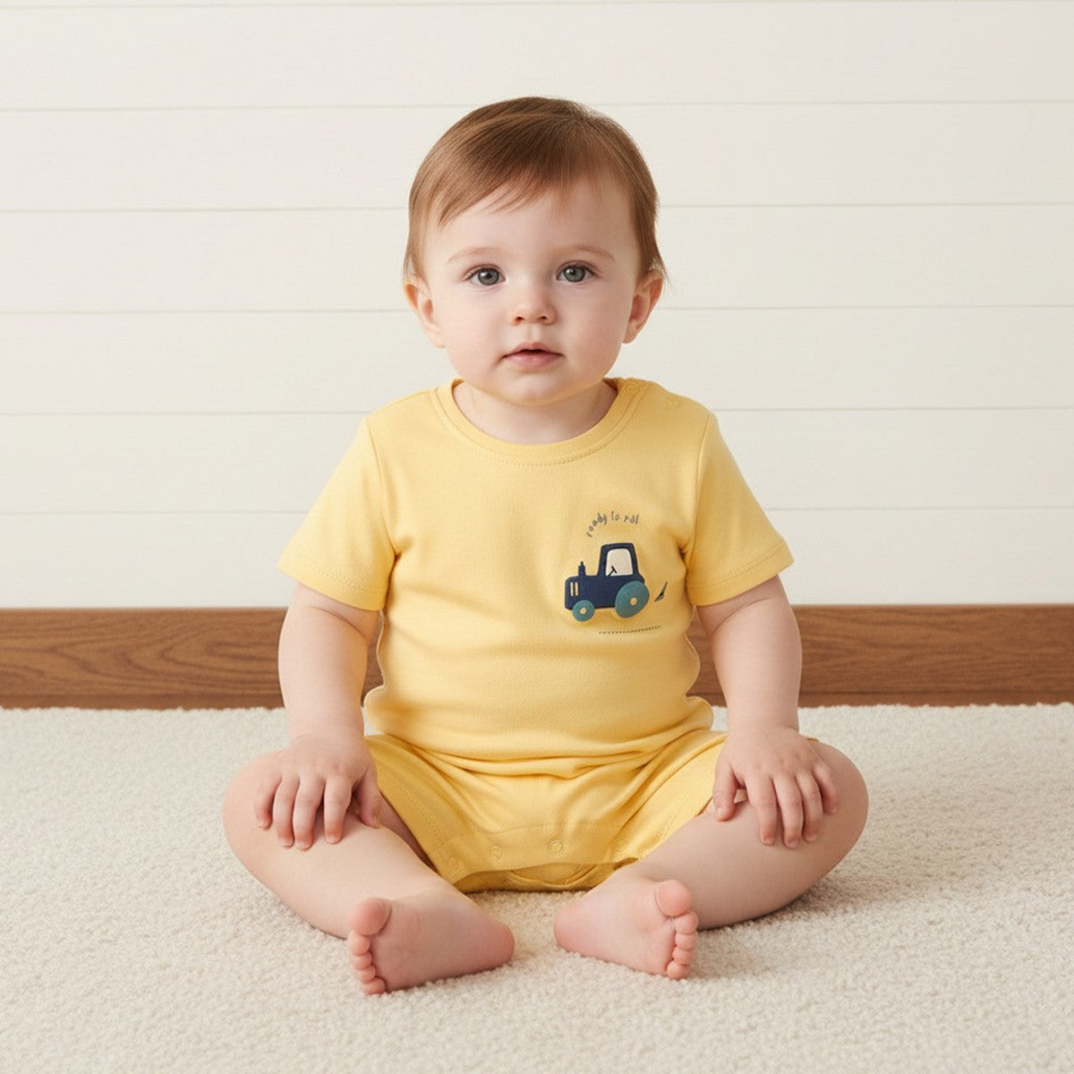 MAX-Pack of 2 - Vehicle Print Cotton Romper