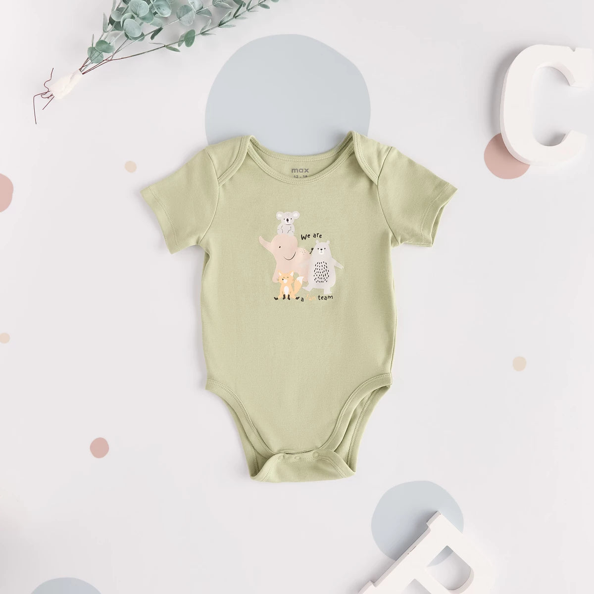 MAX-Animal Print Cotton Bodysuit