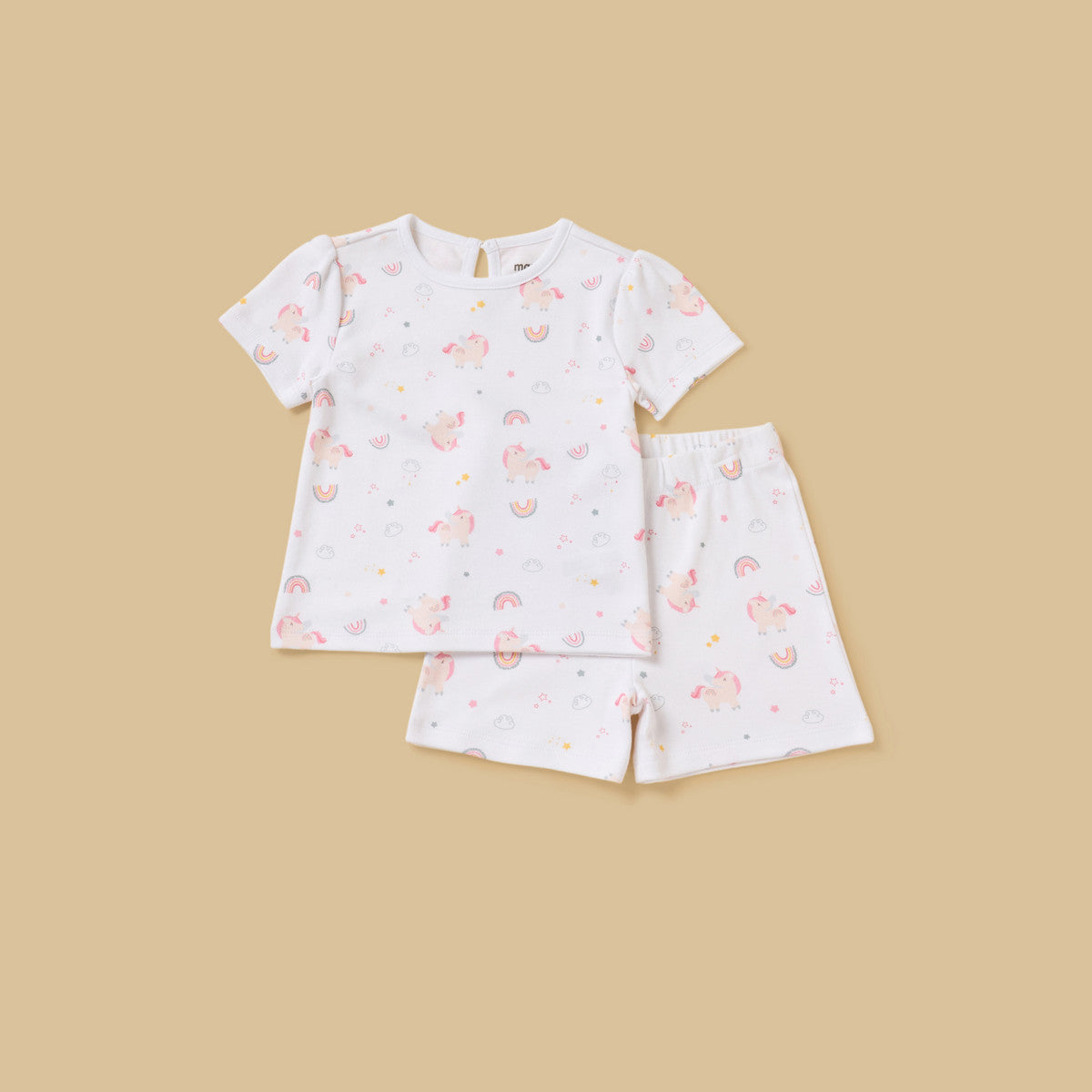 MAX-Pack of 2 - Unicorn Print Shorts Set