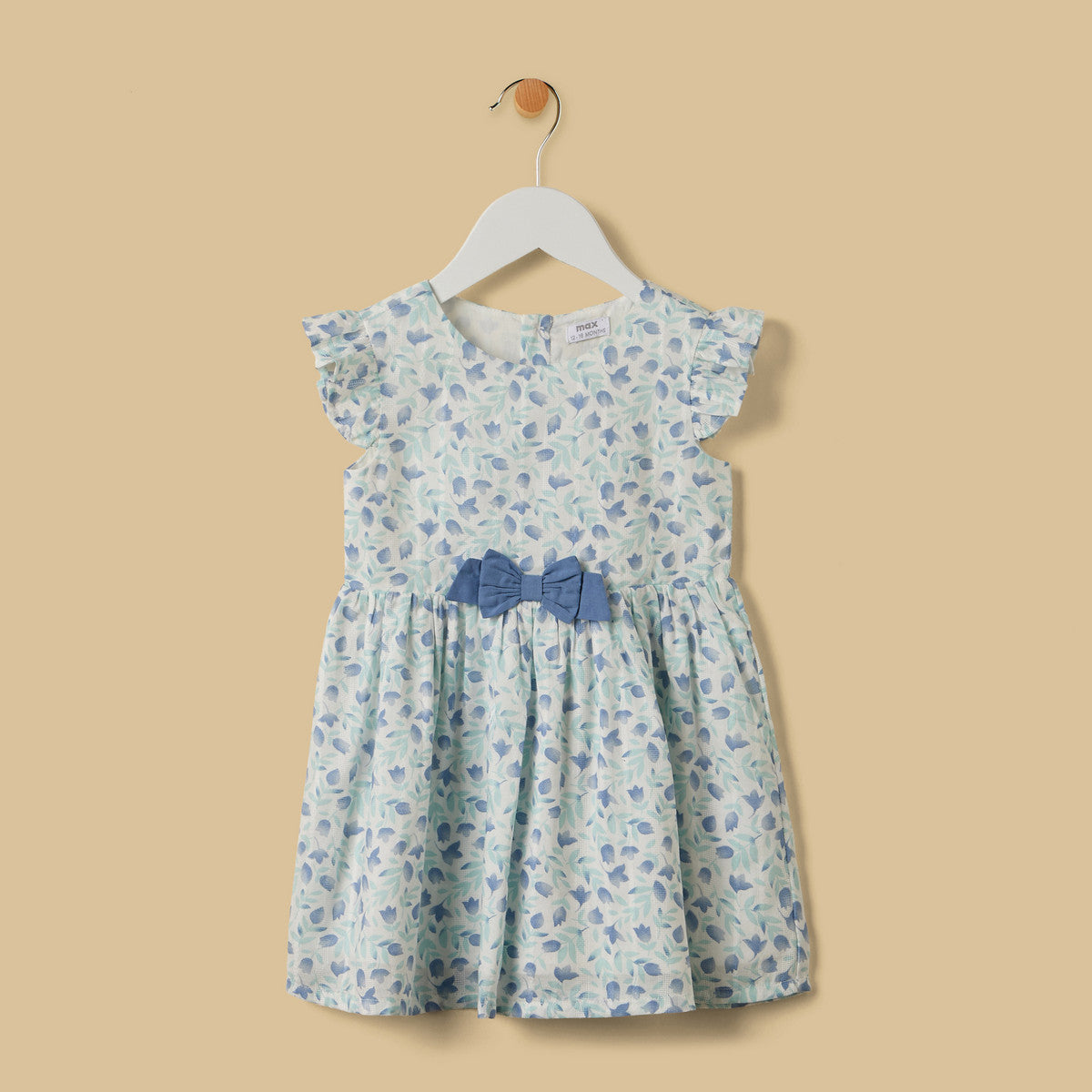 MAX-Floral Print Cotton Dress