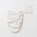 RIBBED - SWADDLE WITH MATCHING CAP