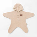 WAFFLE-STAR WAFFLE ONESIE WITH HOODIE