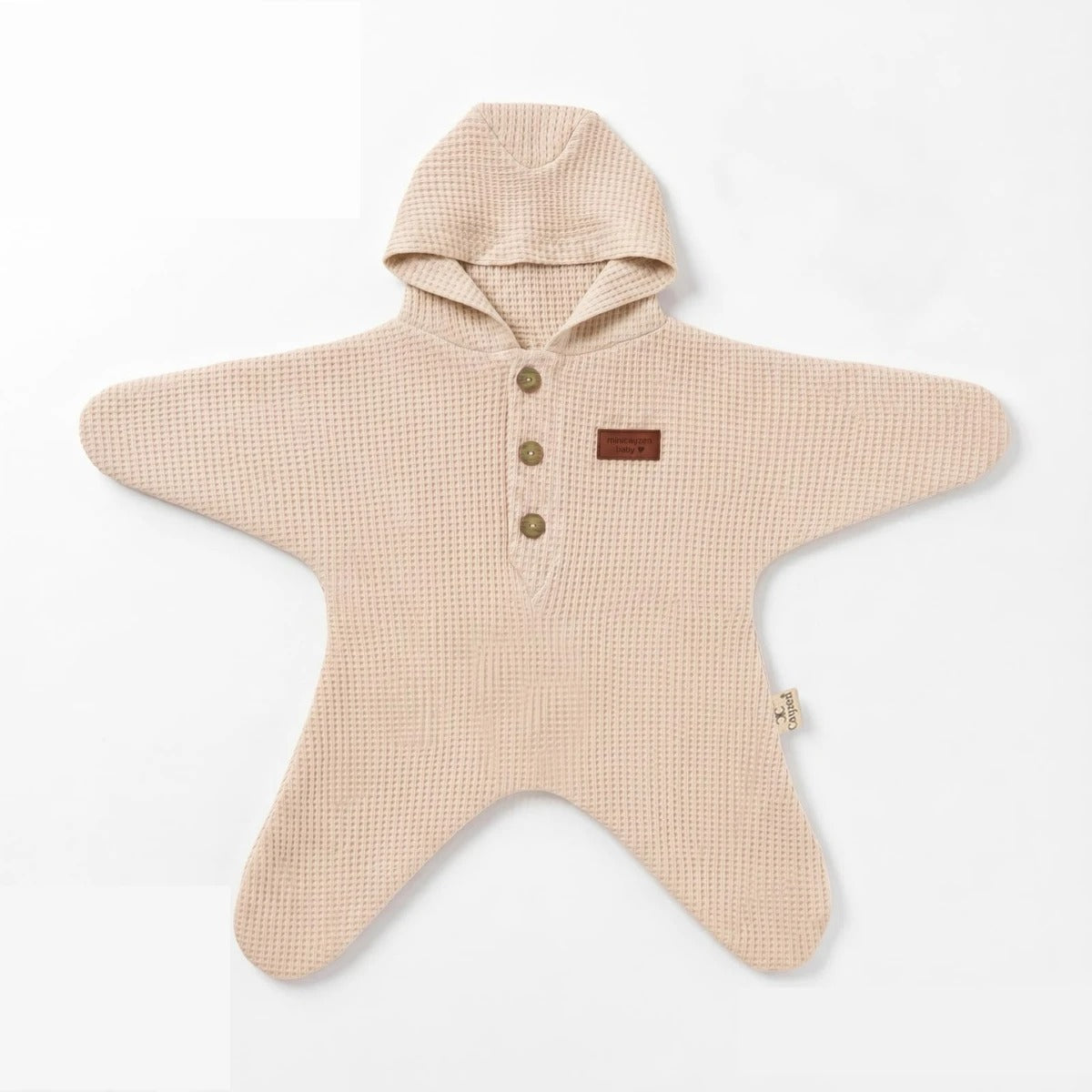 WAFFLE-STAR WAFFLE SWADDLES WITH HOODIE