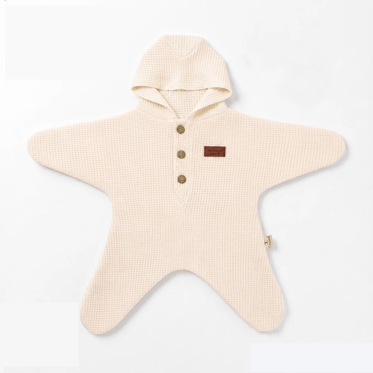 WAFFLE-STAR WAFFLE SWADDLES WITH HOODIE