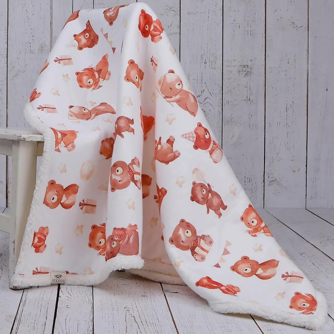 DOUBLE SIDED SHERPA - baby blanket