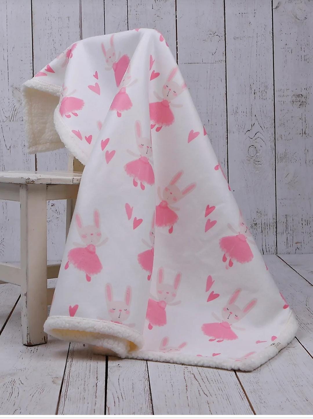 DOUBLE SIDED SHERPA - baby blanket