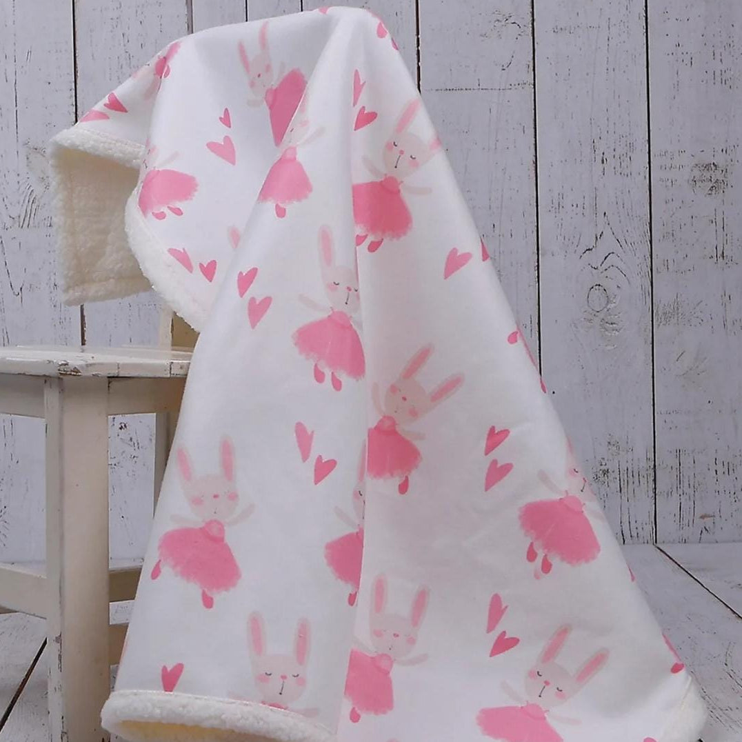 DOUBLE SIDED SHERPA - baby blanket