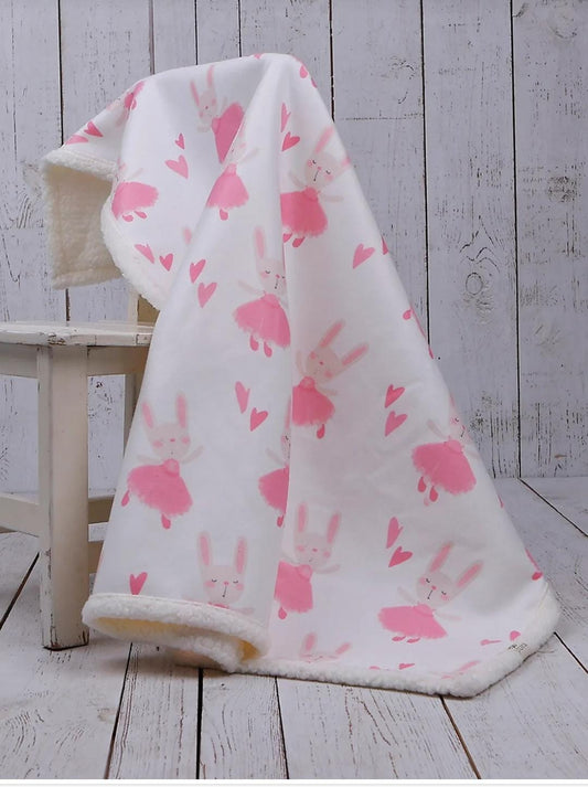 DOUBLE SIDED SHERPA - baby blanket