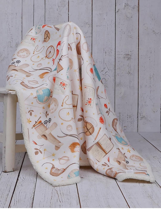 DOUBLE SIDED SHERPA - baby blanket