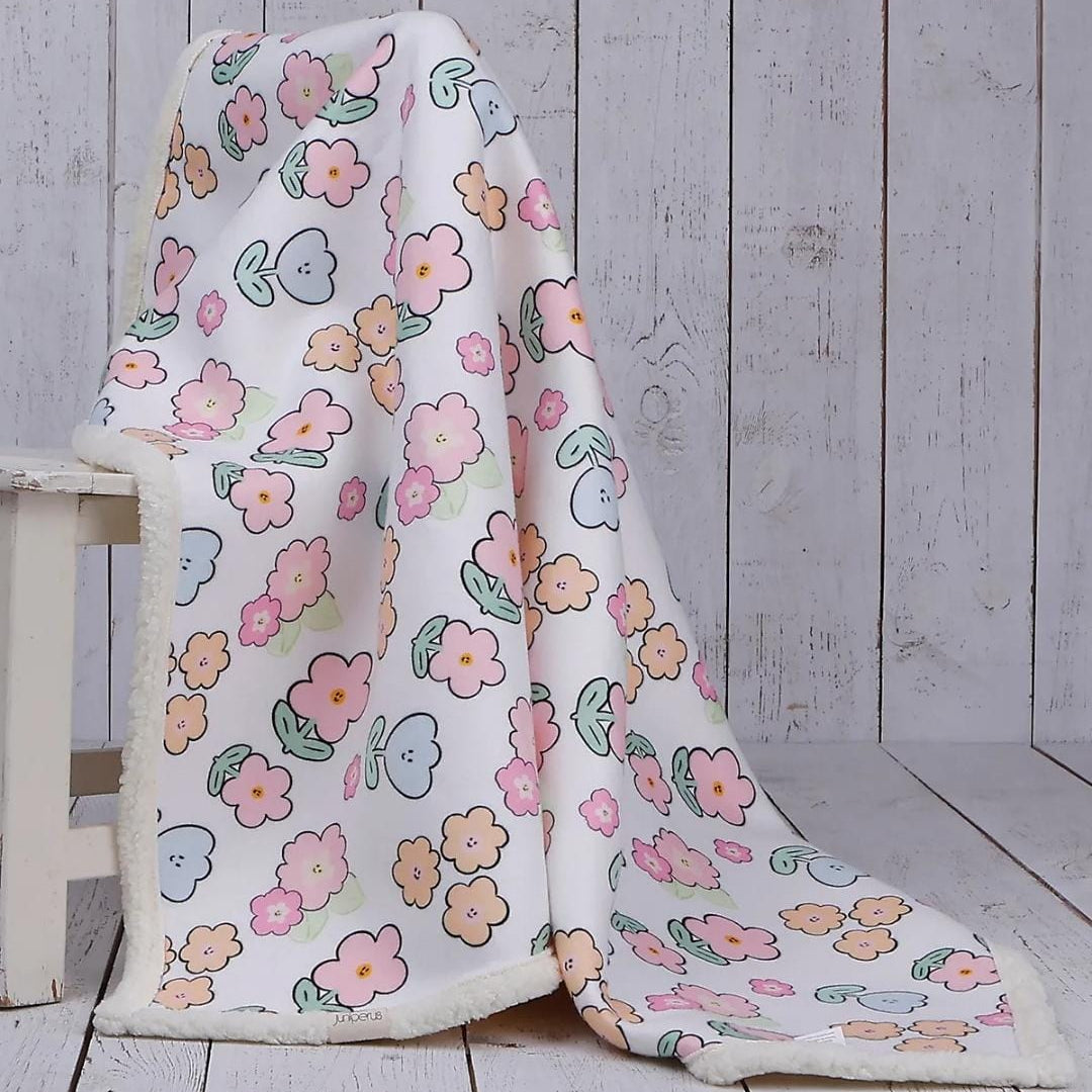 DOUBLE SIDED SHERPA - baby blanket