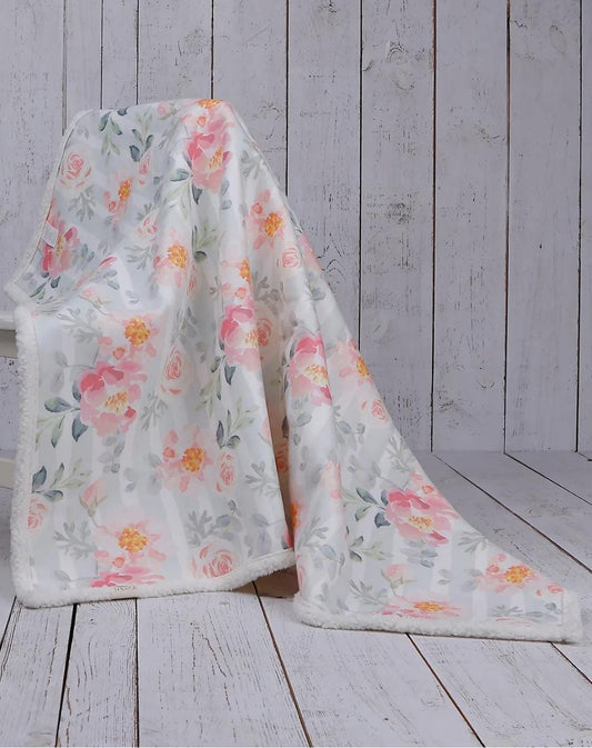 DOUBLE SIDED SHERPA - baby blanket