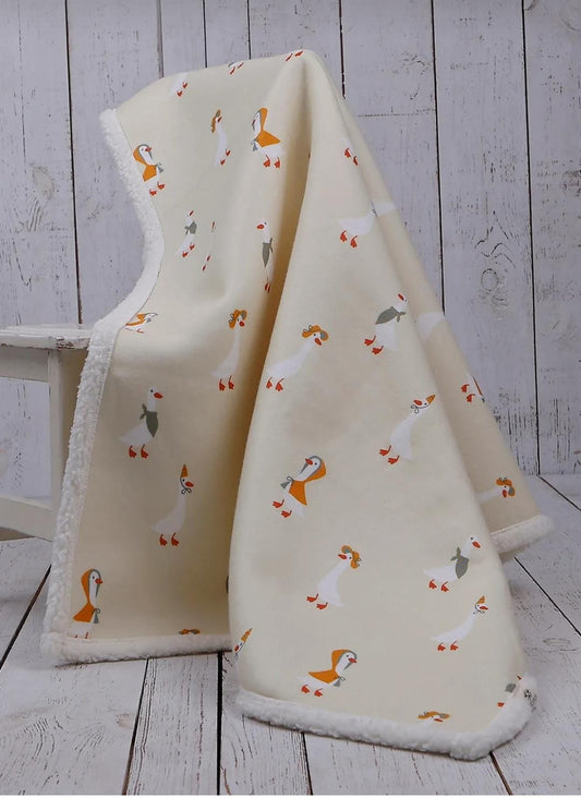 DOUBLE SIDED SHERPA - baby blanket