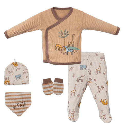Light knitted 5pc welcome set