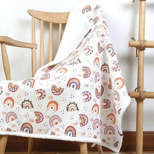 DOUBLE SIDED SHERPA - baby blanket