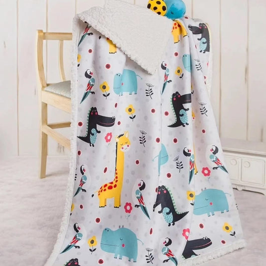 DOUBLE SIDED SHERPA - baby blanket