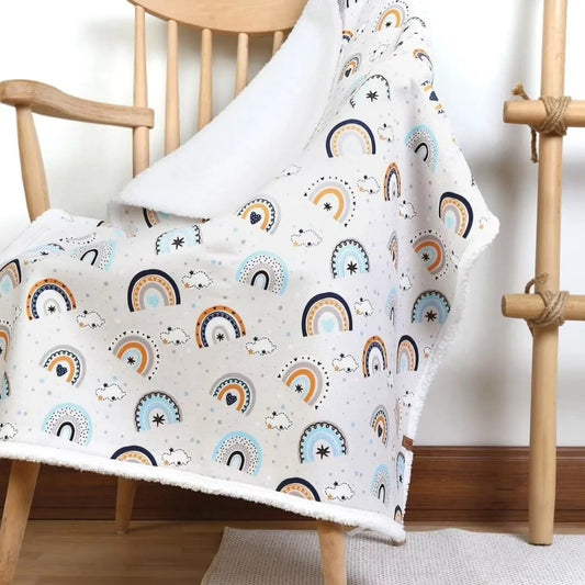 DOUBLE SIDED SHERPA - baby blanket