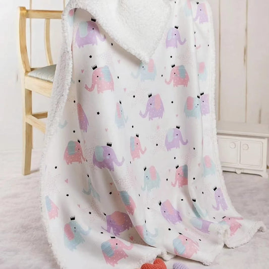 DOUBLE SIDED SHERPA - baby blanket