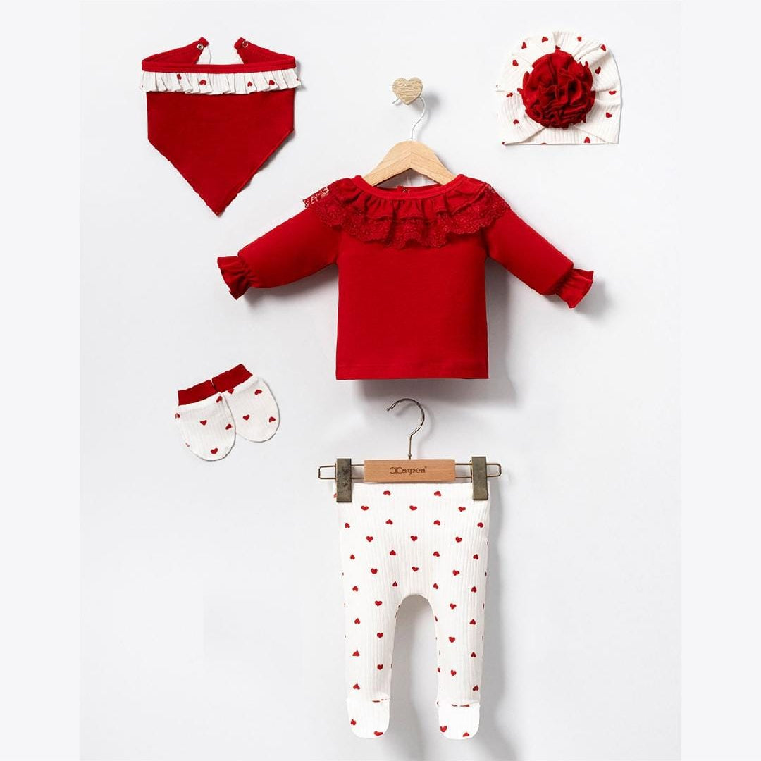 Light knitted 5pc welcome set