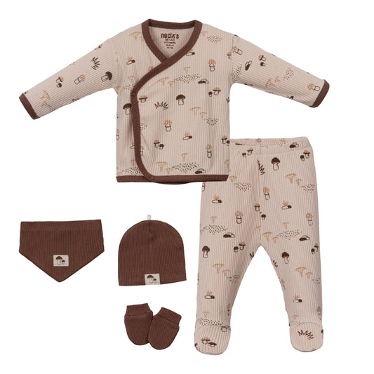 Light knitted 5pc welcome set
