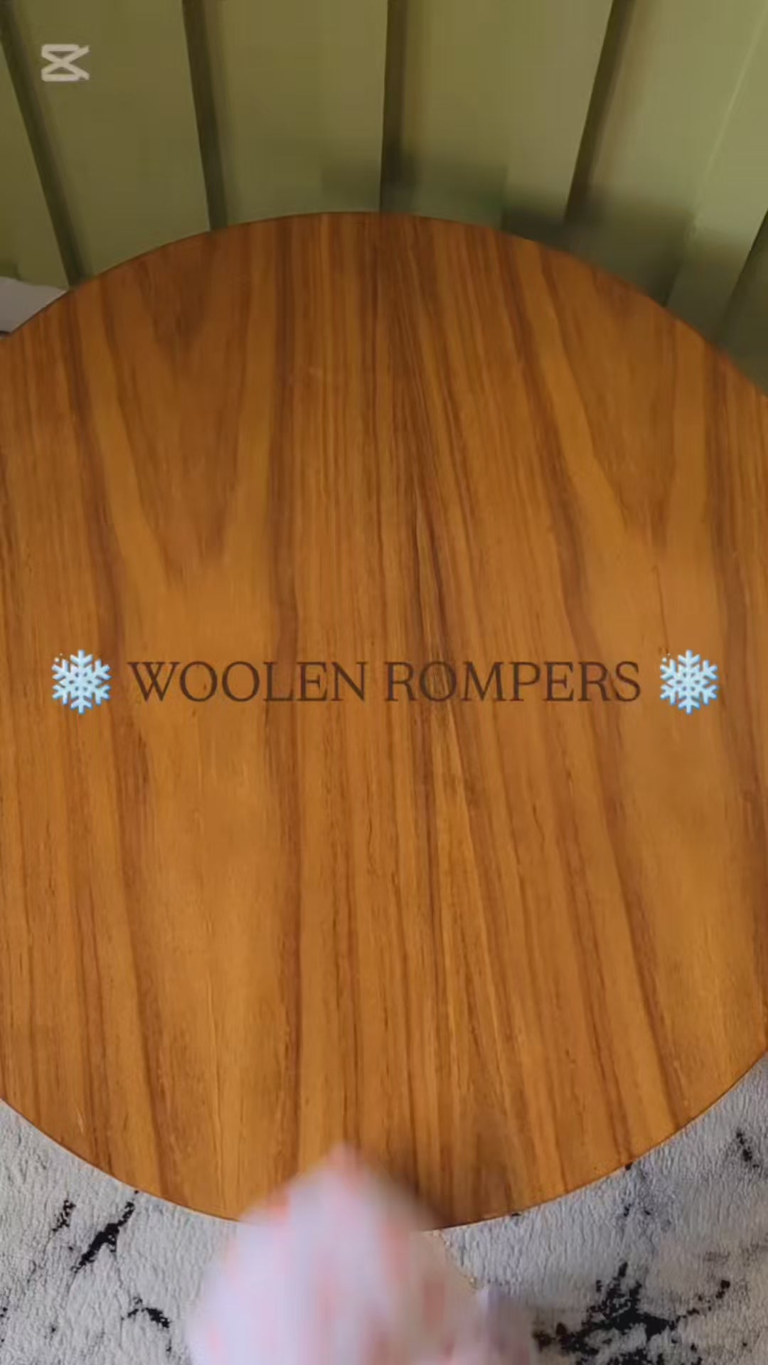 WOOLEN ROMPER WITH HOOD
