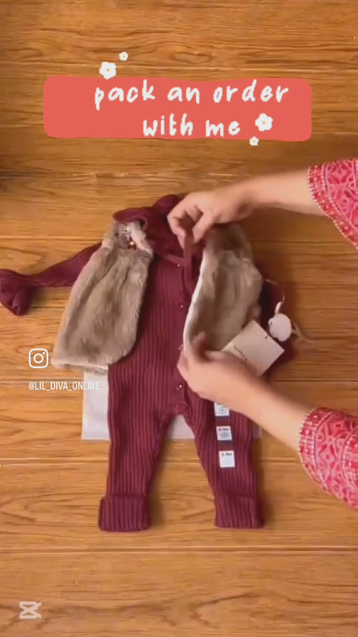 NIPPERLAND - WOOLEN ROMPER SET
