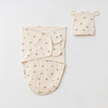 RIBBED - SWADDLE WITH MATCHING CAP